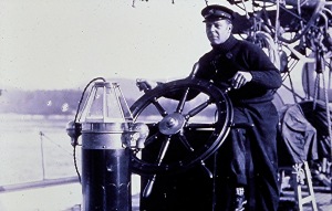 John Bordon behind the wheel in 1913